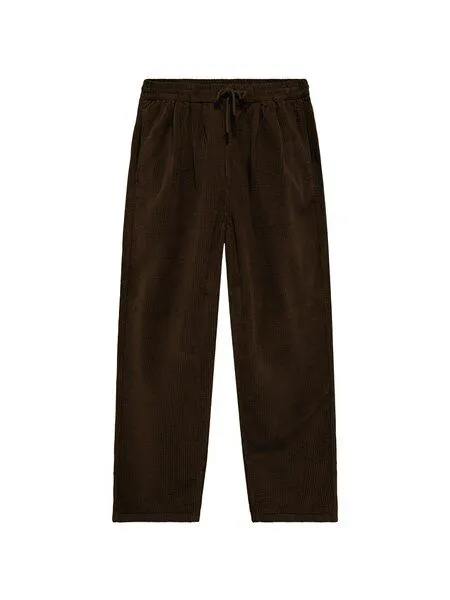 KnowledgeCotton Apparel KnowledgeCotton Apparel Cord Hose HAZY mit Kordelzug - Relaxed Fit - aus Bio-Baumwolle, Braun-chocolate-torte, – Produktbild 1 von 3