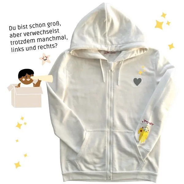 Lefti Links Lefti Links Erwachsenen Hoodie, Weiss, – Produktbild 1 von 5