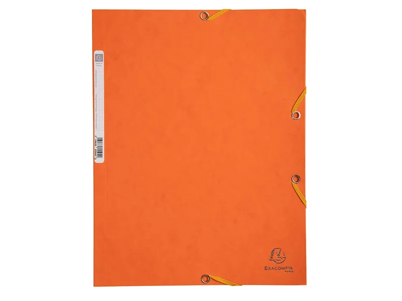 Exacompta 25 Exacompta Sammelmappen, Colorspan-Karton, 400 g/m², DIN A4, 3 Klappen, orange – Produktbild 1 von 1
