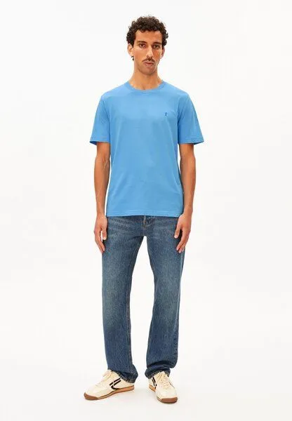 ARMEDANGELS ARMEDANGELS JAAMES Herren T-Shirt aus Bio-Baumwolle, Skylight, – Produktbild 4 von 4
