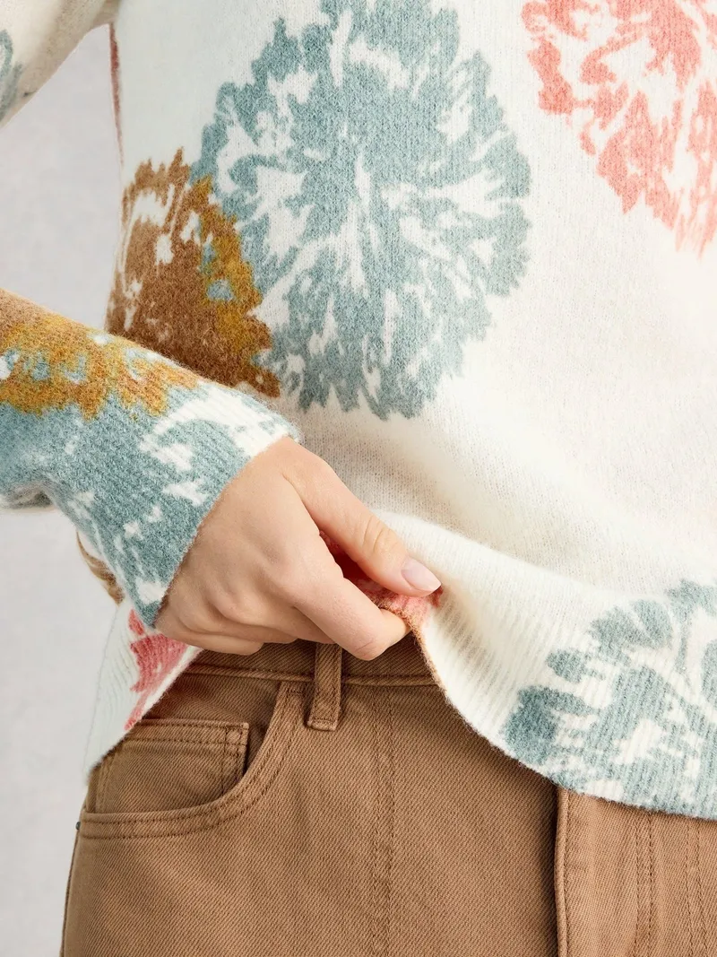 White Stuff Print Pullover Jodie - 36, Elfenbein print, – Produktbild 3 von 4