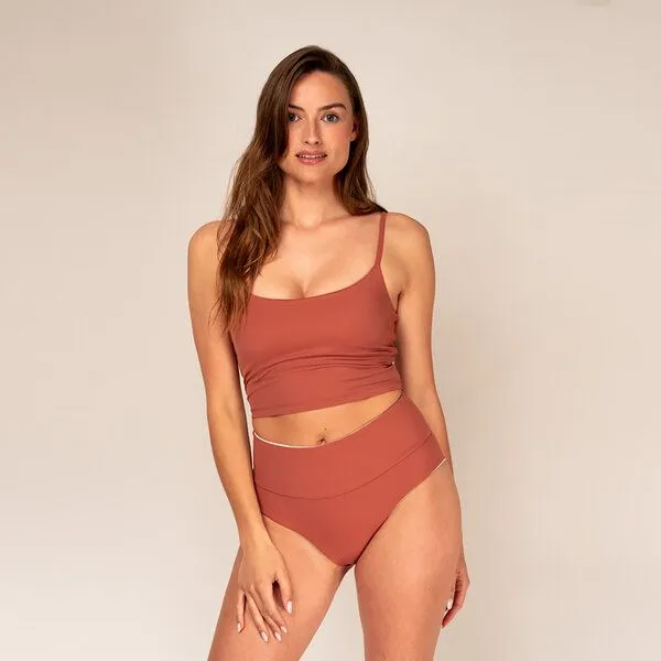 Woodlike Ocean Woodlike Ocean Evolve Long Top - white / rose brown / lila, Braun, – Produktbild 1 von 4