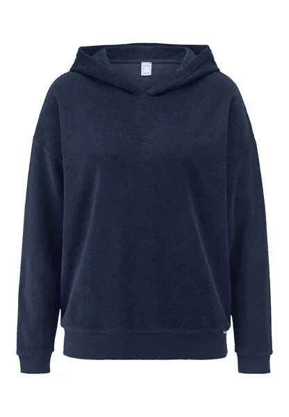 hessnatur hessnatur Frottee Hoodie PURE COTTON aus reiner Bio-Baumwolle, Mitternachtsblau, – Produktbild 2 von 4