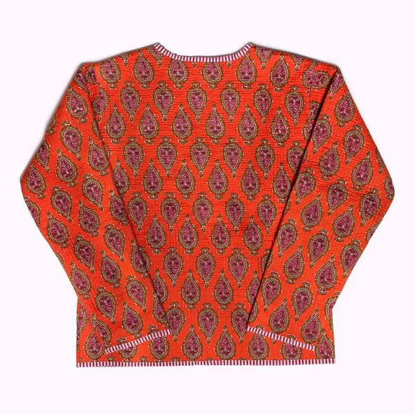 KIKOONI KIKOONI Baumwolljacke - wendbar, Paisley flame, – Produktbild 3 von 4