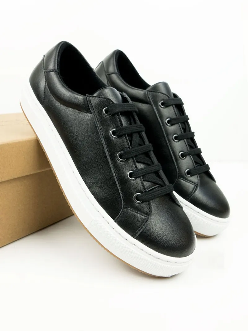 Will's Vegan Store Will's Vegan Store Damen vegan Sneaker Smart Schwarz, Schwarz, – Produktbild 2 von 2
