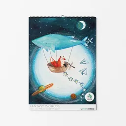 Photocircle Photocircle Fröhliche Fantasiewelten Kalender 2027 – Nachhaltiger Kinderkalender mit liebevollen Illustrationen von Marta Casals Juanola – Produktbild 1 von 1