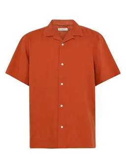KnowledgeCotton Apparel KnowledgeCotton Apparel Leinenhemd Box Fit - Short Sleeve - aus Bio-Leinen – Produktbild 1 von 1