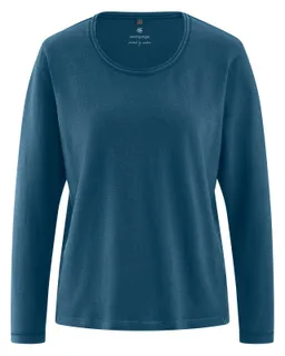 HempAge HempAge Damen vegan Langarm Shirt In Reef Blau – Produktbild 1 von 1