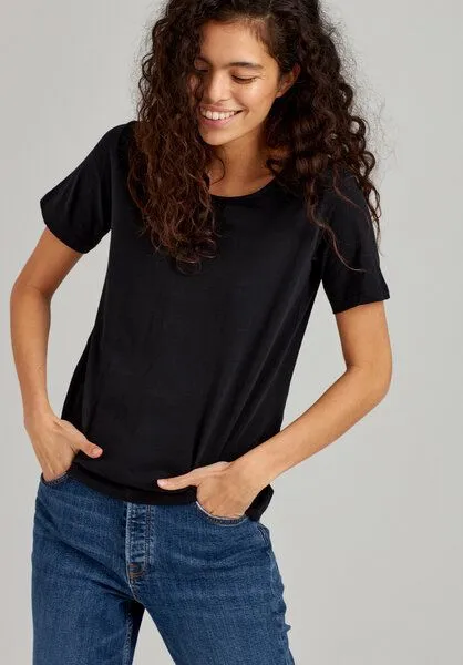 THOKKTHOKK ThokkThokk Damen T-Shirt Bio Fair, Schwarz, – Produktbild 1 von 4