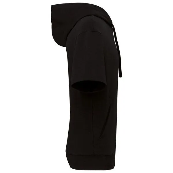 YTWOO YTWOO Unisex French Terry Hoodie – Kurzarm & nachhaltig, Schwarz, – Produktbild 3 von 3