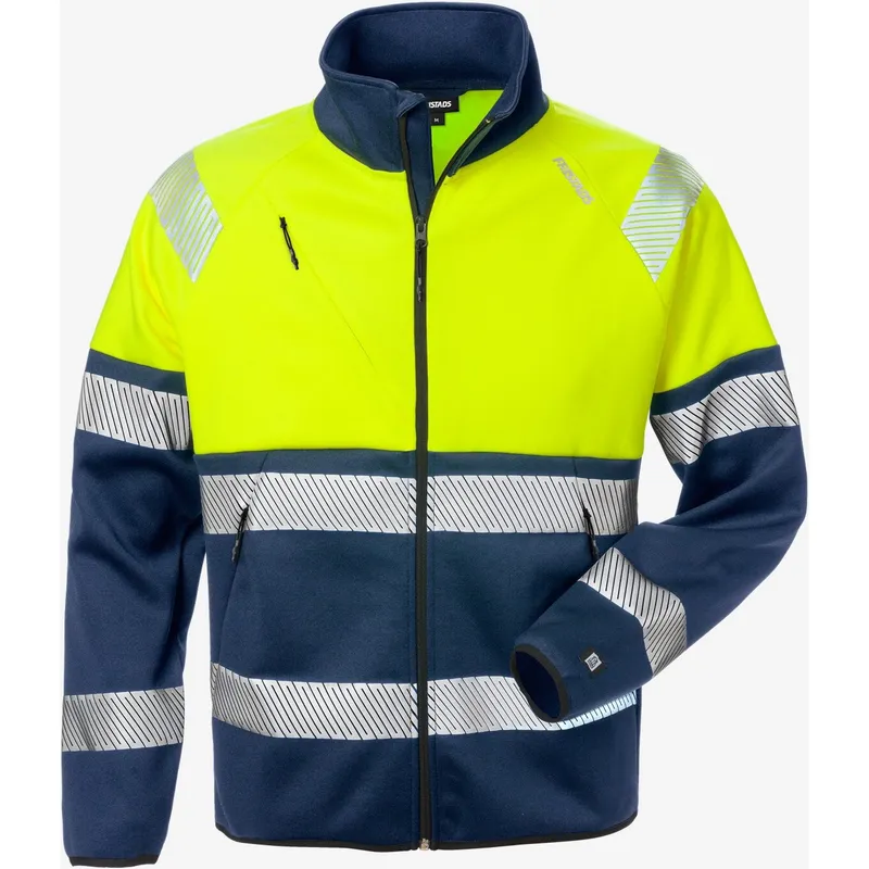 Fristads Hochsichtbarer Sweatshirt Klasse 1 Fristads 4517 SSL, Jaune, – Produktbild 2 von 2