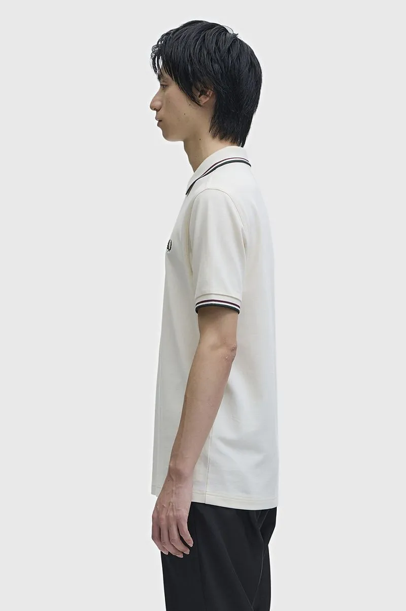 Fred Perry Fred Perry Polo Twin Tipped M3600 Ecru 84A - Größe L, Wollweiß, – Produktbild 1 von 5