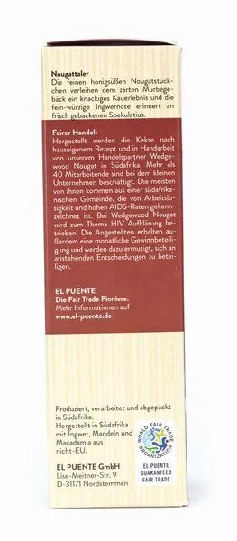 El Puente El Puente Nougattaler - Mürbekekse mit Nougat & Ingwer, Mehrfarbig, – Produktbild 4 von 4