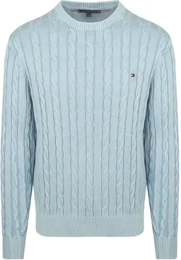 Tommy Hilfiger Tommy Hilfiger Pullover Cable Hellblue - Größe L – Produktbild 1 von 1