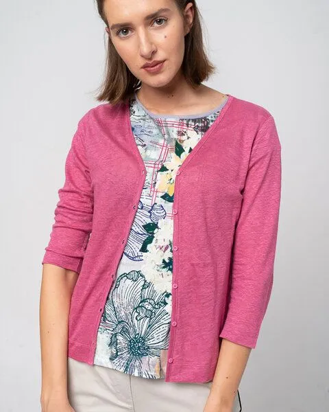 Alma & Lovis Alma & Lovis Kurzjacke aus Leinen | Linen Jacket, Hortensie (rosa), – Produktbild 1 von 2