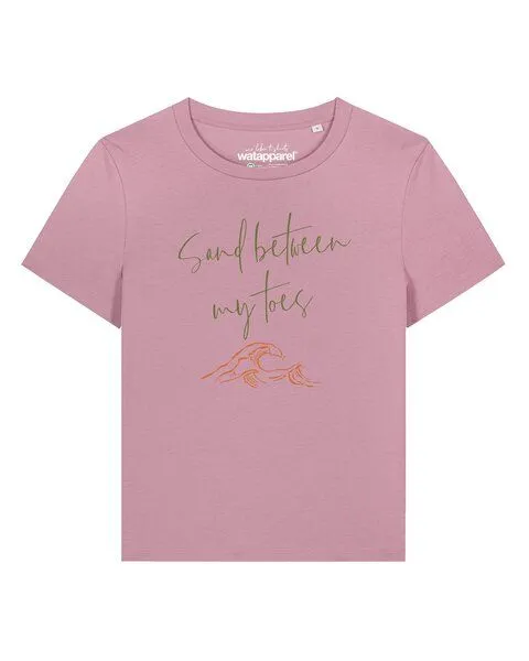 watapparel watapparel T-Shirt Frauen Sand between my toes, Natural, – Produktbild 1 von 2