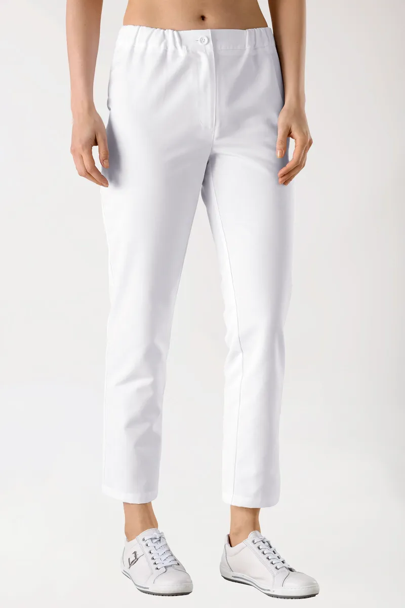 BERUFSBEKLEIDUNG JUST STRONG Hose Damen - Schlupfhose, weiß - Berufsbekleidung.de, Weiß, – Produktbild 1 von 1