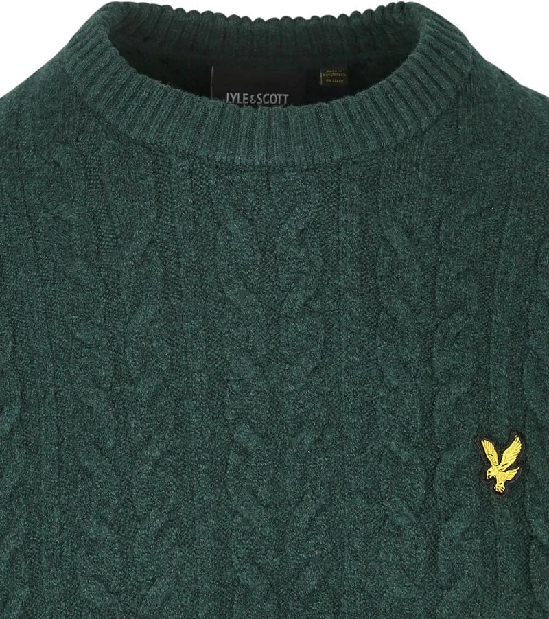 Lyle and Scott Lyle & Scott Cable Pullover Dunkelgrün - Größe XL, Dunkelgrün, – Produktbild 2 von 4