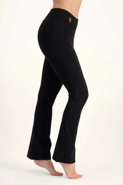 Urban Goddess Urban Goddess Flared Yogahose Anandafied, Onyx black (schwarz), – Produktbild 2 von 3