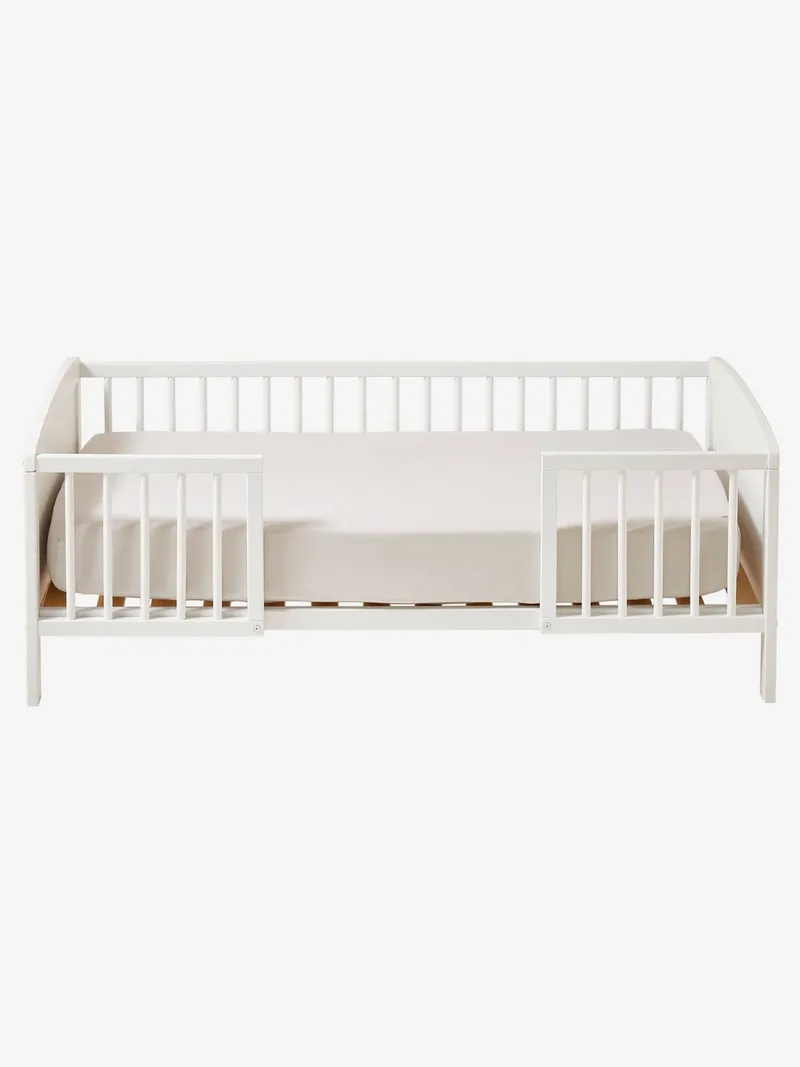 Vertbaudet Vertbaudet Kinderbett WIKI mit Fallschutz 70x140 cm, Weiß, – Produktbild 3 von 3