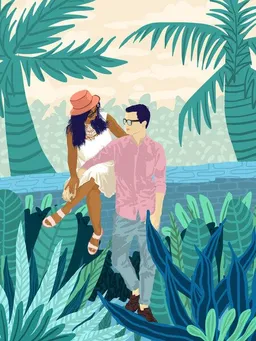 Photocircle Photocircle Poster / Leinwandbild - Tropical Romance – Produktbild 1 von 1