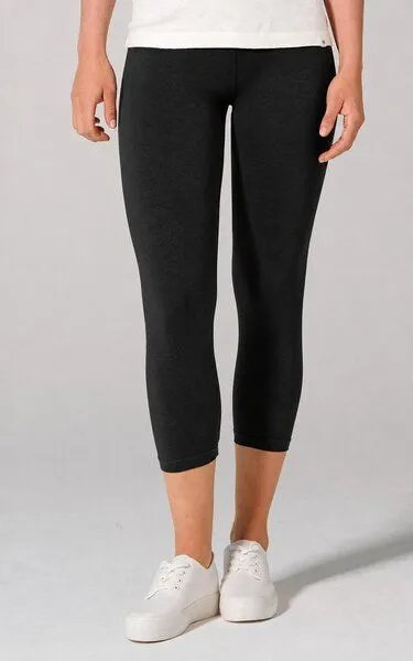 HempAge HempAge Damen 7/8 Leggings Leonie Hanf/Bio-Baumwolle, Black, – Produktbild 2 von 4