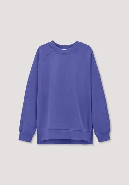 hessnatur hessnatur Sweatshirt Oversize aus reiner Bio-Baumwolle, Irisblau, – Produktbild 4 von 4