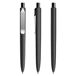 prodir prodir® Druckkugelschreiber DS8 Soft Touch PSR Push, blaue Mine, schwarz – Produktbild 1 von 1