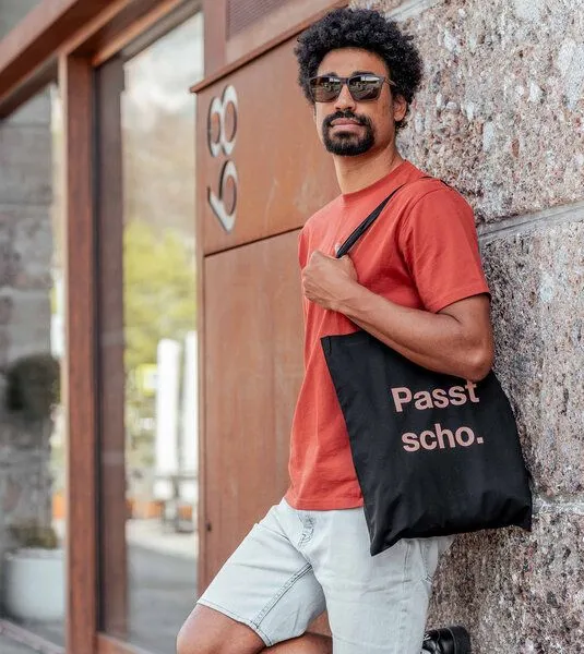 Gary Mash Gary Mash Baumwolltasche Passt scho., Schwarz, – Produktbild 3 von 4