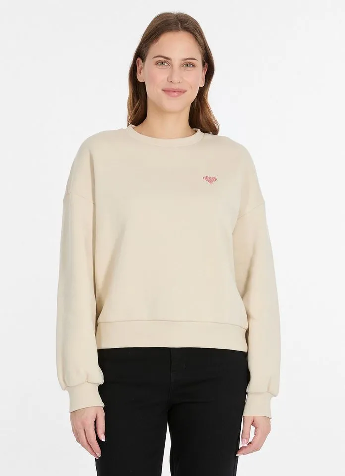 ragwear ragwear Sweatshirt WUSS PP mit Rundhalsausschnitt, im lässigen Casual-Stil, normale Passform, Beige, – Produktbild 1 von 1