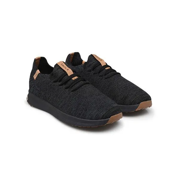 SAOLA SAOLA Sneaker Herren aus Merinowolle - Tsavo 2.0 Men Wool, Black - steel grey, – Produktbild 2 von 4
