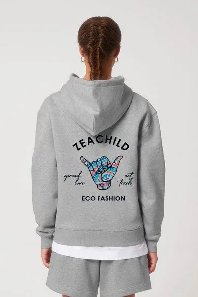 Zeachild Zeachild Hump back to the Mountains Hoodie, Grau, – Produktbild 2 von 3