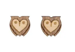 BeWooden BeWooden Holzohrringe Wise Owl – Produktbild 1 von 1