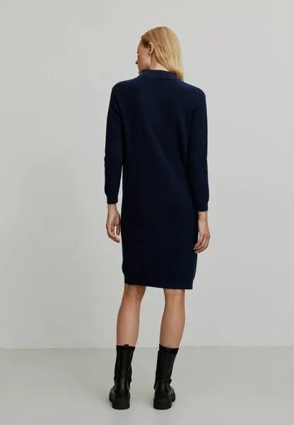recolution Damen Strickkleid aus Bio-Baumwolle - STELLERA - recolution, Dark navy (blau), – Produktbild 2 von 4