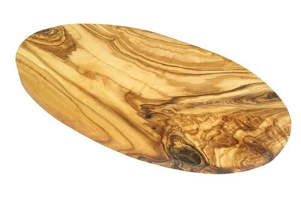 Olivenholz erleben Olivenholz erleben Frühstücksbrett OVAL aus Olivenholz – Produktbild 5 von 5
