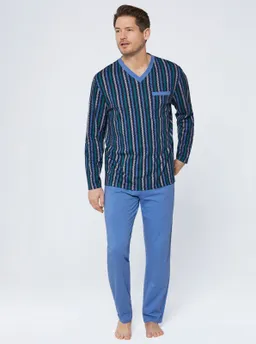 wäschepur men Schlafanzüge blau + marine – Produktbild 1 von 1