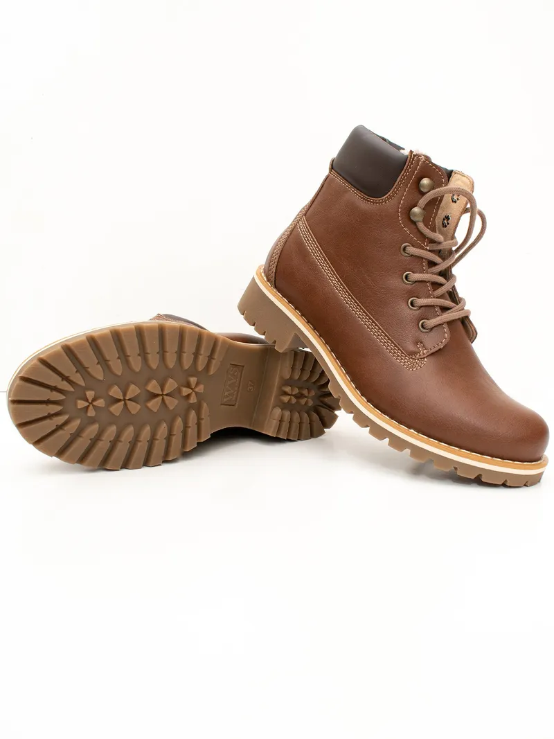Will's Vegan Store Will's Vegan Store Herren vegan Dock Boots Gefüttert Braun, Braun, – Produktbild 2 von 2