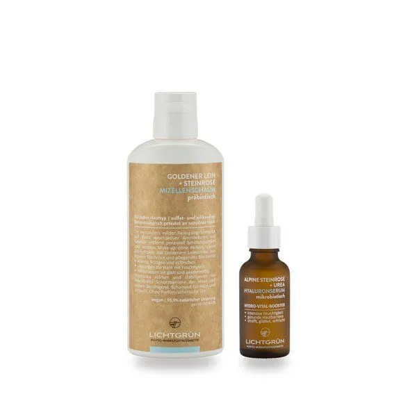 LICHTGRÜN LICHTGRÜN STARTSET Gesicht Mann Mizellenreinigung + Hyaluronserum 4-fach – Produktbild 1 von 5