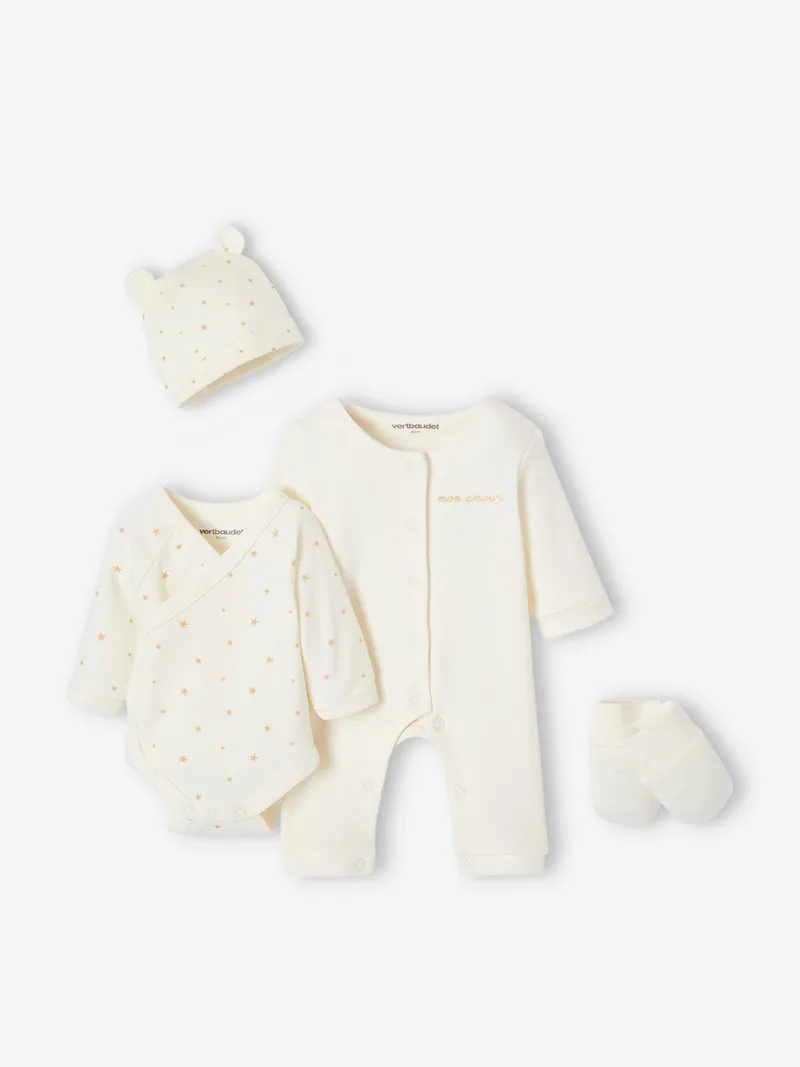 Vertbaudet Baby-Set für Neugeborene, Wollweiß, – Produktbild 2 von 4