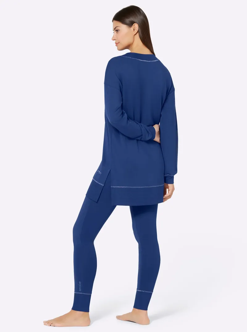 feel good Hausanzug royalblau, Royalblau, – Produktbild 2 von 2