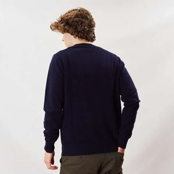Osborne Knitwear Osborne Knitwear Gelongwoll-Pullover, Navy (blau), – Produktbild 2 von 4
