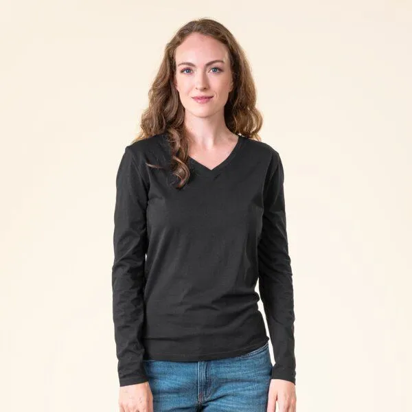 Living Crafts Living Crafts Langarm-Shirt - TARANA, Black (schwarz), – Produktbild 1 von 4