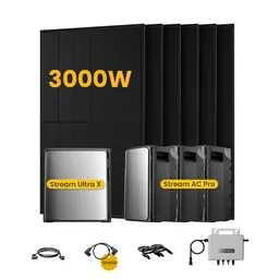 EcoFlow EcoFlow Stream Ultra X, Solaranlage mit Speicher, mit 6 x 500W Bifazialen Solarmodulen, by Powerness - Stream Ultra X + 3 x Stream AC Pro | 9600Wh / ohne Zubehör / Standardversand – Produktbild 1 von 1
