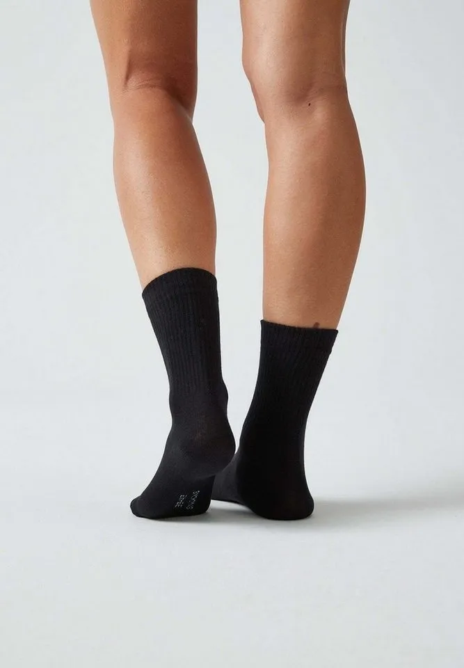 SNOCKS Tennissocken Cleane Sportsocken (4-Paar) aus Bio-Baumwolle, stylish für jedes Outfit, Schwarz, – Produktbild 5 von 5