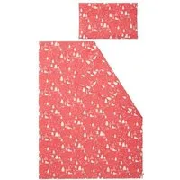 loud proud loud + proud Kinder Jersey Bettwäsche-Set 100 x 135cm, GOTS-zertifiziert, Melon(orange), – Produktbild 1 von 1