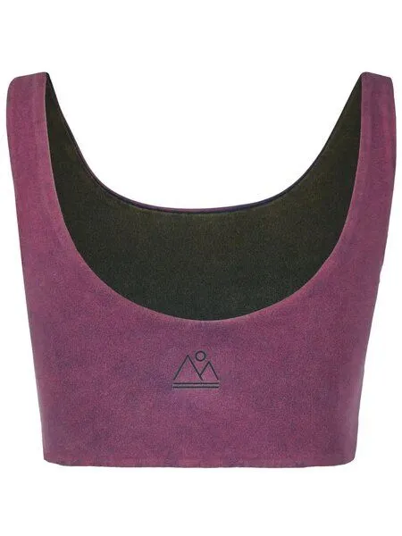 nice to meet me nice to meet me Reversible Crop Tank . Biobaumwolle, Tie dye violet, – Produktbild 4 von 4