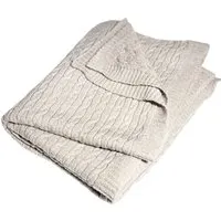 HANS NATUR Babydecke Bio-Merinowolle Zopfstrick beige Maße 80 x 100 cm, Braun, – Produktbild 1 von 1