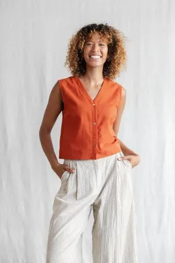 Jyoti - Fair Works Jyoti - Fair Works Bio-Baumwoll Top Chatania – Produktbild 1 von 1