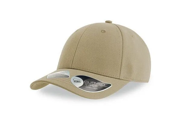 Atlantis Headwear Atlantis Headwear Joshua Cap Klassische Baseballkappe verstellbarer Klettverschluss, Khaki (braun), – Produktbild 2 von 3