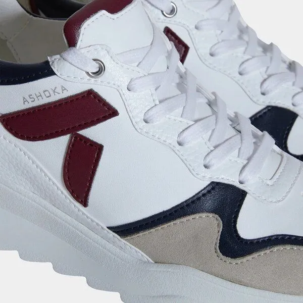 Ashoka Paris Ashoka Paris Lewis Running-Sneaker Bordeauxrot & Marineblau, Biobasiert & Recycelt – Produktbild 4 von 5